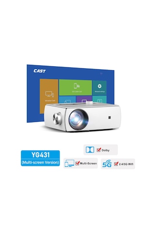 AAO YG430 1920x1080p 220 Ansi / 3700 Lümen WIFI Projeksiyon