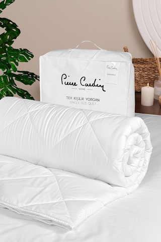 Pierre Cardin Pure Cotton Yorgan Tek Kişilik Beyaz