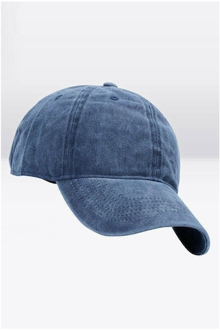 Külah Erkek Eskitme Şapka Yazlık Outdoor Kep Kasket-Mavi-Mavi-Standart