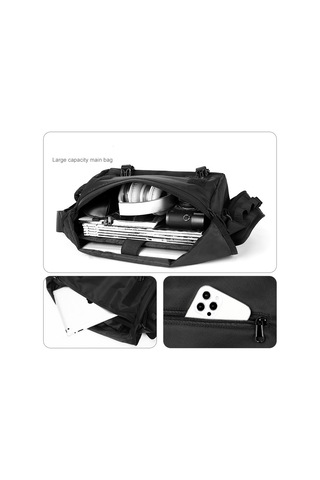 Truffle 1736 Tablet PC ve Laptop Omuz Çantası Siyah