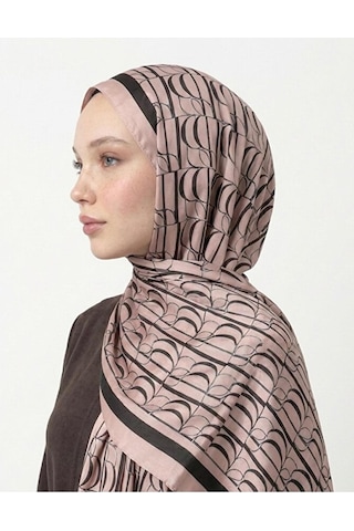 Bushu İmza Monogram Twill Şal 70x190 Bej