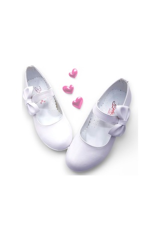 Beebron Ortopedik Topuklu Abiye Kız Çocuk Ayakkabı Soft Series Abiayk2401 Mat Beyaz Beyaz