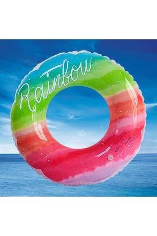 Ikkb sü Çocuk Pullu Degrade Renk Petal Yüzme Simidi 60