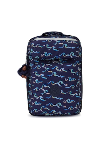 Kipling Kıplıng Scotty Büyük Boy Sırt Çantası Desenli Fun Ocean Prt Gri