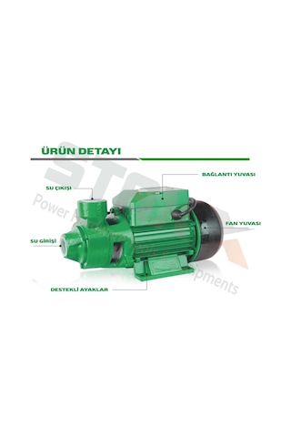 Mrs-Max Qb60 Elektrikli Su Motoru 0.5Hp 1 Inç N11.584