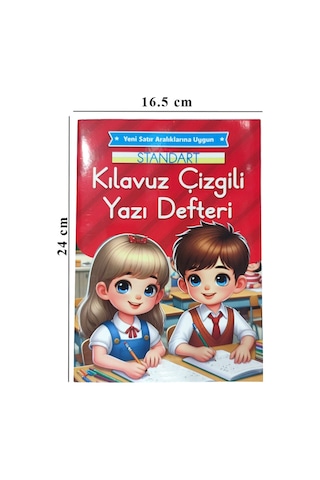 Yeni Müfradat Kılavuz Çizgili Güzel Yazı Defteri Orta Boy 16.5x24 -1 Adet