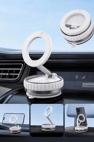 Özel Üretim Torima Telefon Tutucu Jx056 Beyaz Araç Aksesuarı Pratik Aparat Mini Stant