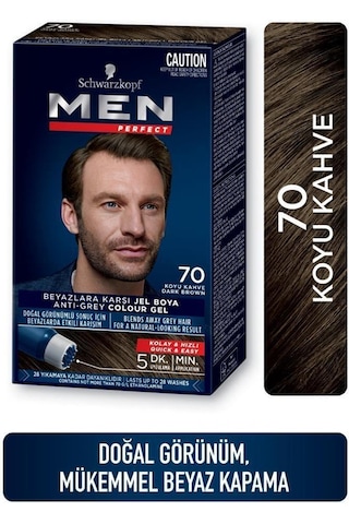 Schwarzkopf Perfect Erkek Saç Boyası 70 Koyu Kahve