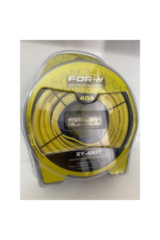 For-x Xy-4kıt 4ga Kablo Seti Oto Amfi Uyumu Set Kablosu Komple Se