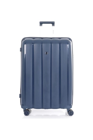 Mçs 3lü Set Kırılmaz Silikon Seyahat Valizi Bavulu V305 Laci Lacivert