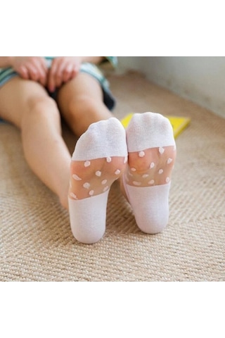 Bolero Bayan Puantiyeli 3'lü Şeffaf Babet Çorap Çok Renkli