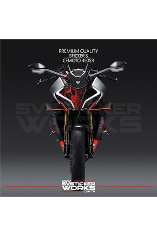 Cfmoto 450sr Sticker Ön Kafa Kaplama Modeli Hazır Kit Punisher Desen Kaplama
