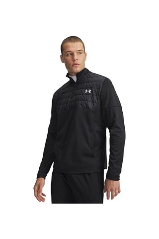 Under Armour Ua Armour Flc Pro Utility Qz Erkek Günlük Çeyrek Fermuarlı Polar Üst 6005688-001 Siyah Siyah