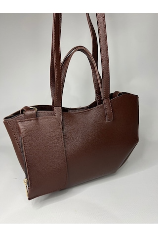 Öznora Pinterest Model Mini Cüzdanlı Omuz Çantası Kahverengi