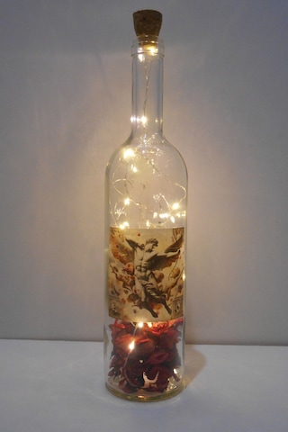 Eros Temalı Hediyelik Led Işıklı Şişe No1