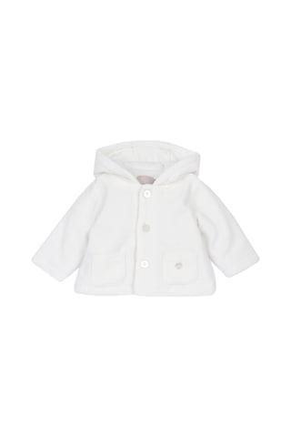 Chicco Kapüşonlu Peluş Hırka 09100296000000 000030 Beyaz