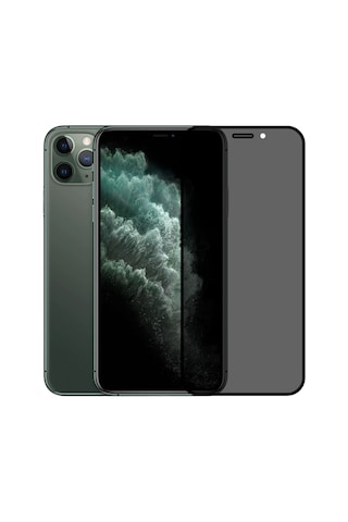 Safeus Tam Kaplayan Hayalet Parmak İzi Bırakmayan Safir Ekran Koruyucu Cam , Apple Uyumlu iPhone 11 Pro Max İle