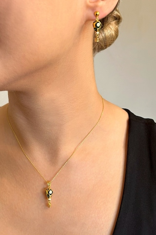 18k Altın Kaplamalı 925 Ayar Gümüş Uçan Balon Set - 67022802 Altın