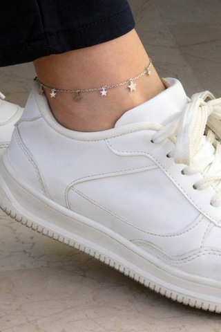 Argentum Concept Yıldızlı 925 Ayar Gümüş Halhal Gümüş