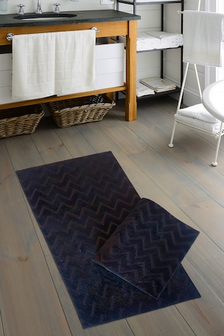 Welsoft Zigzag Bambo Klozet Takimi 2 Pcs Antrasit