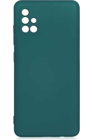 Galaxy A51 Kılıf Zore Mara Lansman Kapak Koyu Yeşil