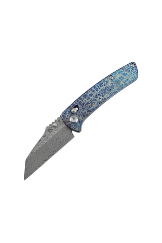 Kansept Main Street Yıldırım Çarpması Kaplamalı Titanyum Sap Damascus Çelik Çakı K1015v6 Kum