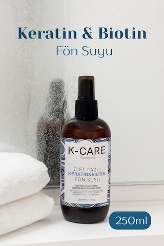 K K-care Cosmetics Keratin&Biotin Isı Koruyucu Spreyi 250 ML