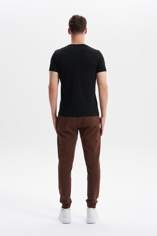 Ar-ma Erkek Slim Fit Basic Interlok Dar Paça Eşofman Altı Arka Ve Ön Cepler Gizli Fermuarlı %80 Pamuk %14 Polyester %6 Elastane K30174998802 Kahverengi-k1 Kahverengi