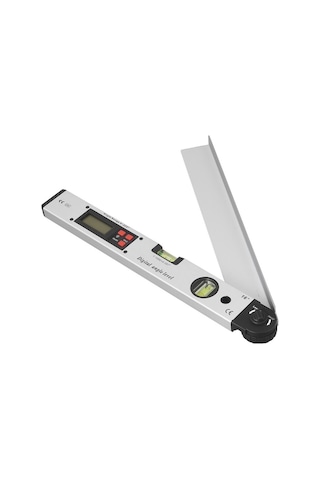 Novahub Su Terazisi 16 225 Dijital Açı Ölçer Lcd Elektrikli Yatay Dikey Seviye Kabarcıklı Gümüş Kaplama,