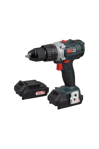 Klpro KLDM1820B 18V 2.0 Ah Li-ion Çift Akülü Kömürsüz Darbeli Matkap Vidalama