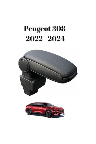 Peugeot 308 2022 2023 2024 Uyumlu Araca Özel Kolçak Kol Dayama Orta Konsol