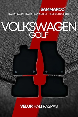Volkswagen Golf 7 2016 Halı Paspas Velur Paspas Kumaş Paspas Oto Paspas