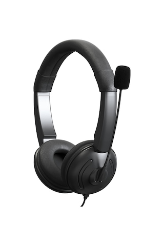 Leezsing Usb Kulaklık Mikrofon Seti - Gürültü Önleyici, Çevirmeli Mikrofonlu, Ses Kontrollü, Ofis Ve Çağrı Merkezi Kullanımı İçin