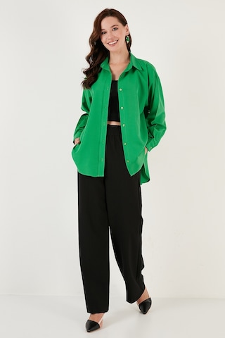 Lela Pamuklu Oversize Dokuma Bayan Gömlek 6234760 Benetton
