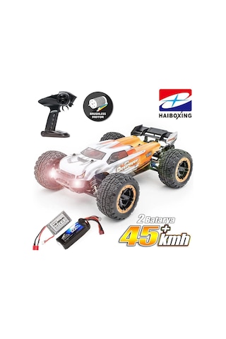 Haıboxıng 1/16th Scale 4wd Brushless Truck Uzaktan Kumandalı Araba Rtr Turuncu + 1000 Mah 7.4v 2s 30c Lipo Batarya