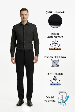 Goffra Erkek North Esnek Relaxed Beli Lastikli Jogger Pantolon Siyah M702-r0311-04 Siyah