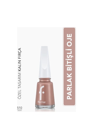 Flormar Nail Enamel Yüksek Pigmentli & Parlak Bitişli Oje Fne-510 Agate