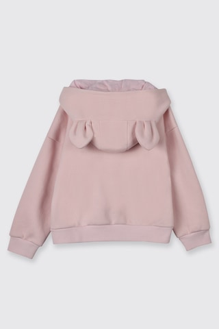 Panço Kız Bebek Kapüşonlu Pembe Sweatshirt