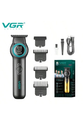 Vgr V-990 Profesyonel Saç Ve Sakal Kesme Makinesi Şarjlı Tıraş Makinesi 2,5 Saat
