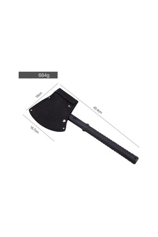 Valkyrie Çekiçli Outdoor Kamp Baltası Kılıflı Balta Siyah