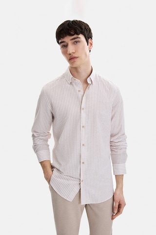 Backandbond Bej Regular Fit Modern Gömlek