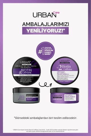 Urban Care Expert Biotin & Kafein Dökülme Karşıtı Peeling Şampuan 200 ML