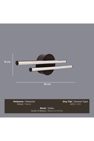 Lumire Siyah Aplik Siyah
