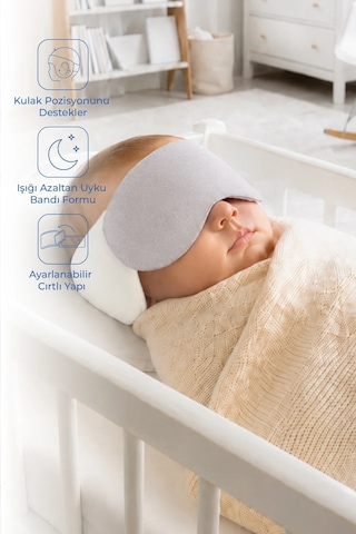 Babyjem Kulak Uyku Bandı Gri
