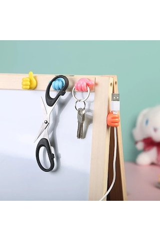 10 Adet Renkli Ok İşareti Kablo Sabitleyici Klipsler Kablo Düzenl