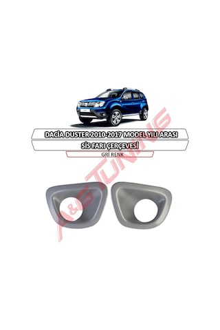 Dacia Duster Sis Farı Çerçevesi Gri Renk 2010-2017 Arası N11.4297