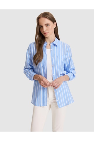 Pierre Cardin Kadın Mavi Gömlek Desenli 50324450-vr249