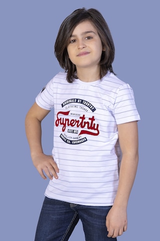Toontoy Kids Toontoy Erkek Çocuk Çizgili Tişört Lacivert