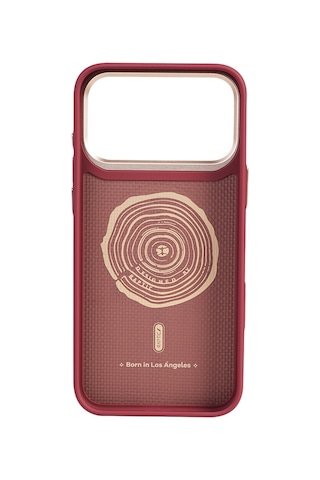 Apple Uyumlu iPhone 17 Pro Max Kılıf M-safe Şarj Özellikli Raptic Aramid Skin Dual Serisi Kapak Kırmızı Kırmızı
