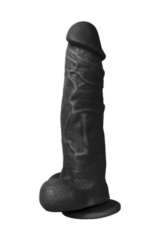 Hızlı Express Xise Giant King 27 CM Gerçekçi Dev Kalın Realistik Siyah Dildo